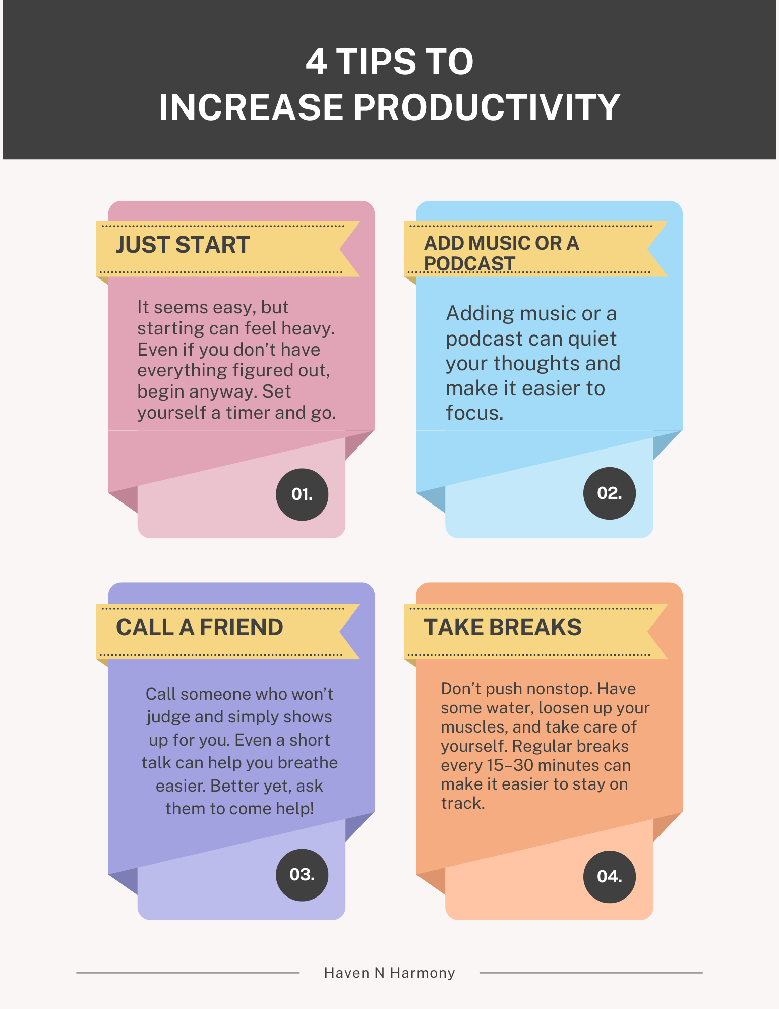 Tips to increase Productivity